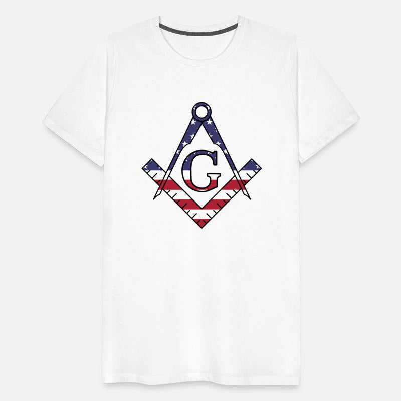 Freemasonry symbol and the American Flag