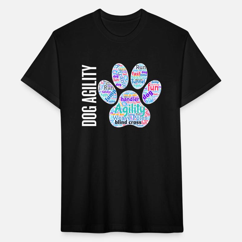 Fun Dog Agility Dog Agility Word Cloud Paw Shape