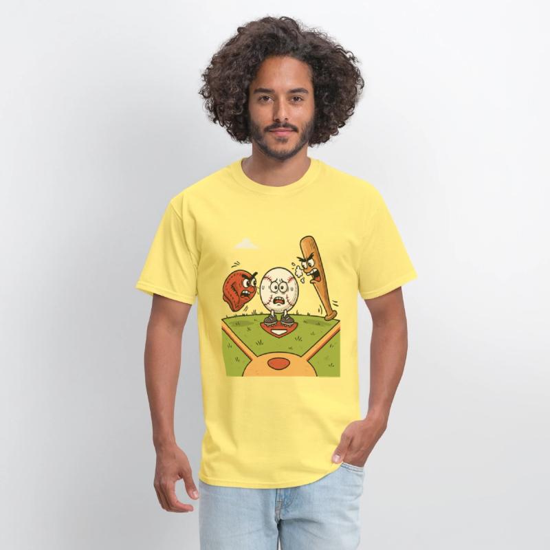 Funny Baseball Cartoon T shirt