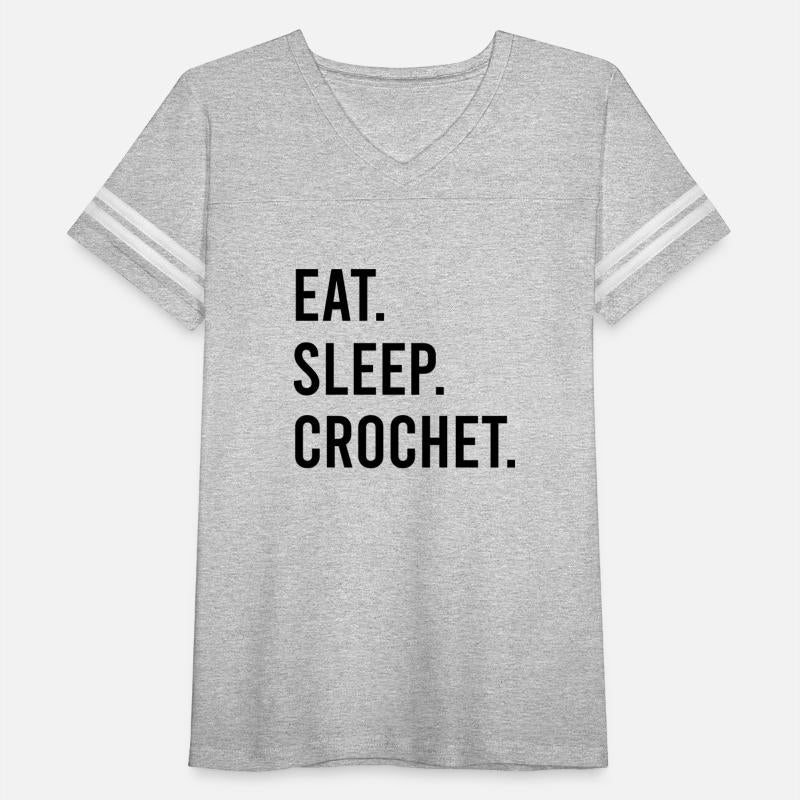 Funny Crochet Shirt, Crochet TShirt, Eat SleepTee