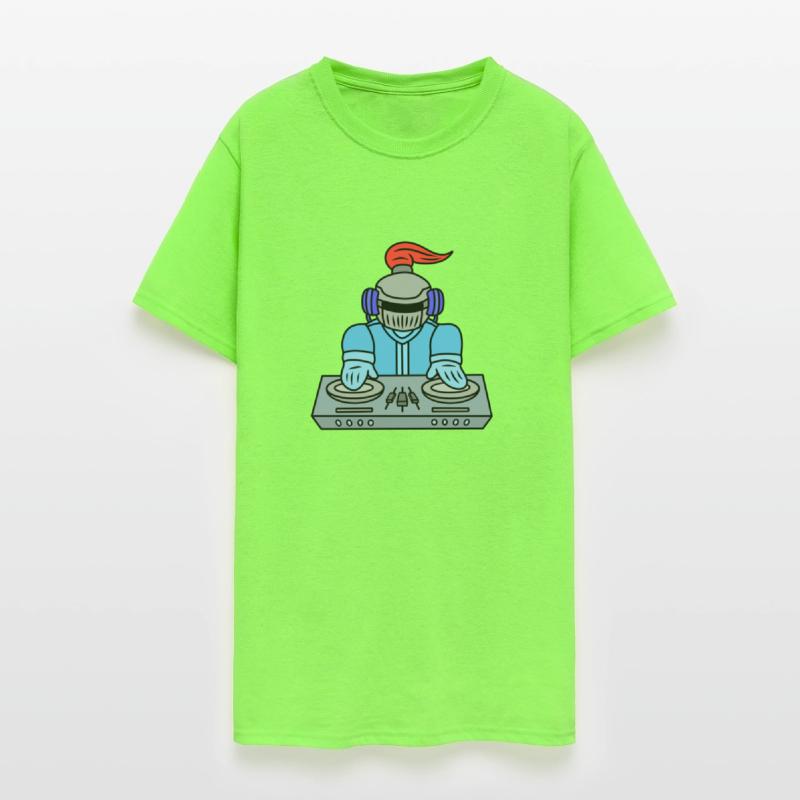 Funny disc jockey knight