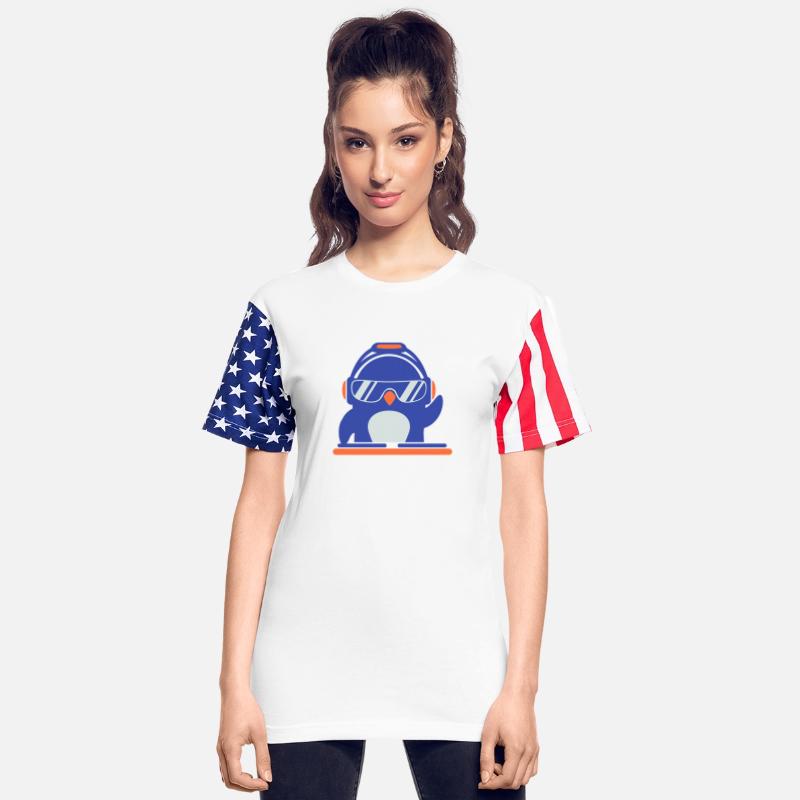 Funny DJ Penguin Sunglass Mixing Music Party Club