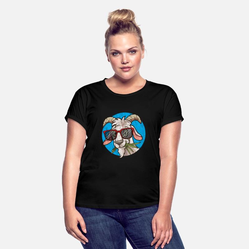 Funny Goat Face with Sunglasses