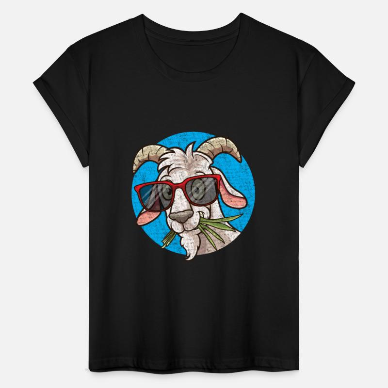 Funny Goat Face with Sunglasses