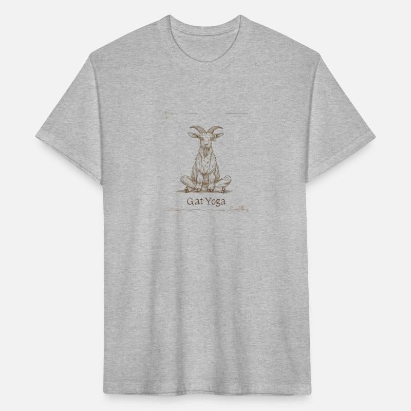 Funny Goat Yoga Meditating In the Office