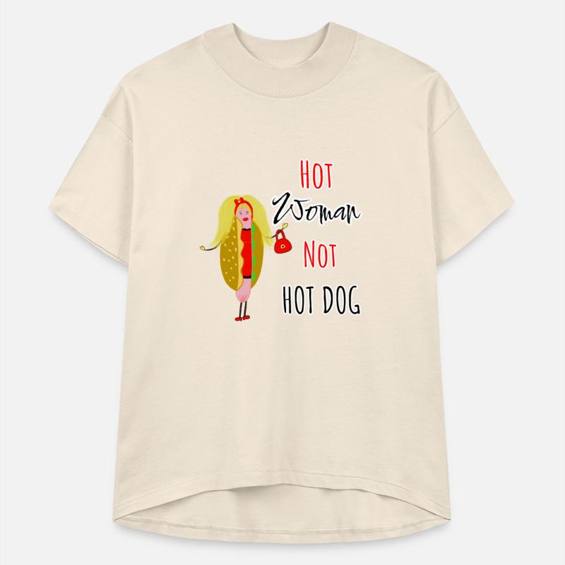 Funny hot dog lady