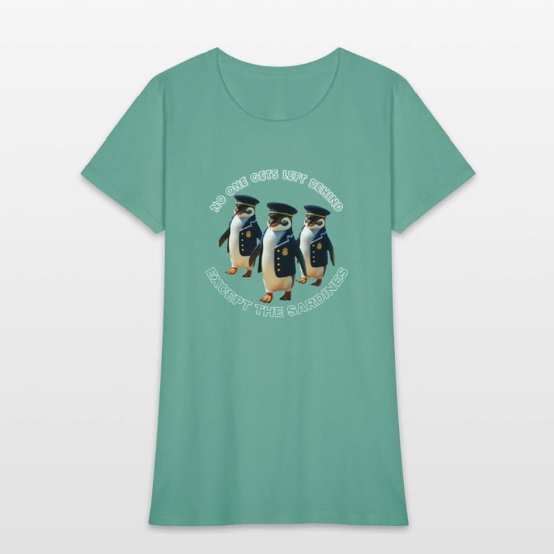 Funny Penguin T-Shirt for Army & Fishy Humor Fans