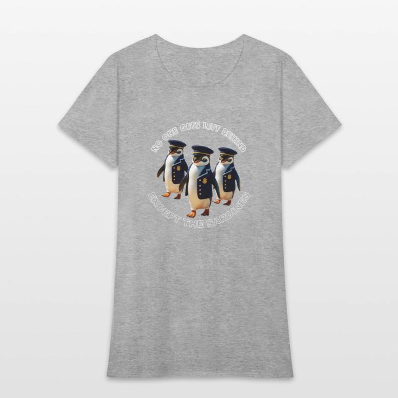 Funny Penguin T-Shirt for Army & Fishy Humor Fans