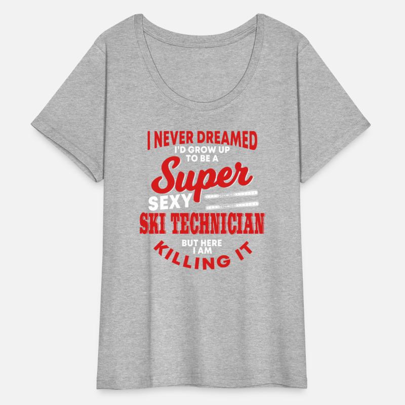 Funny Ski Technician Wear Ski Equipment