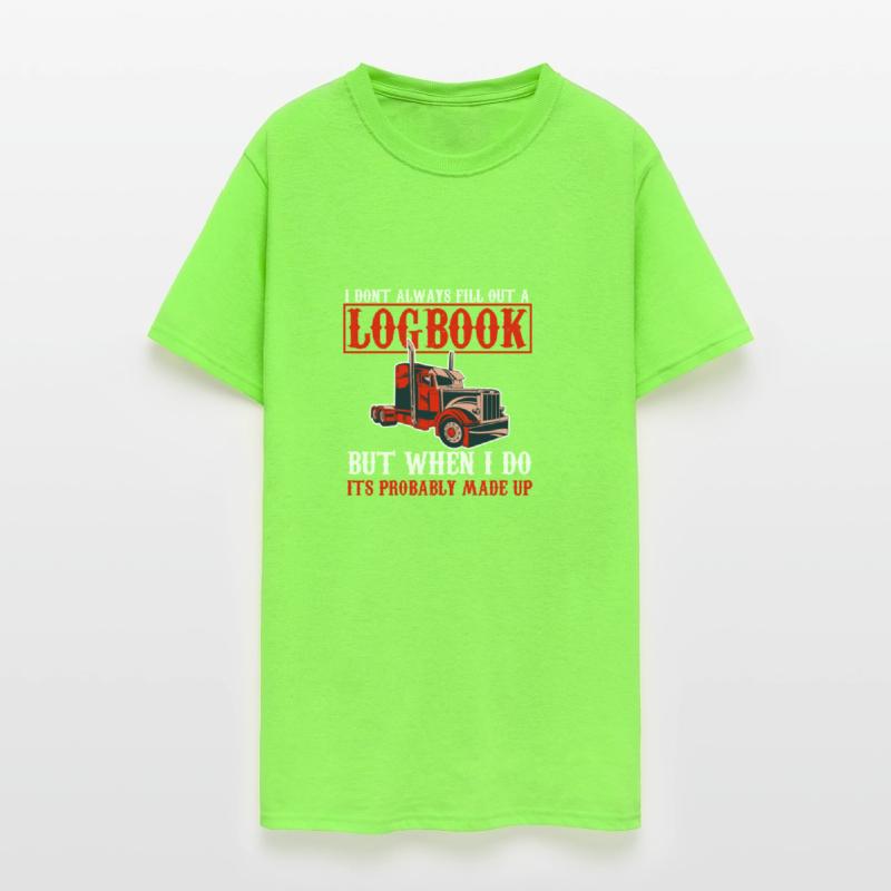 Funny Trucker Logbook Vintage Quote Truck Driving