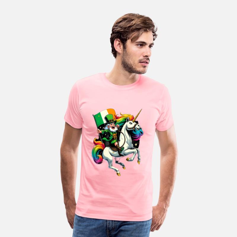 Funny Unicorn Riding Leprechaun St. Patrick's Day