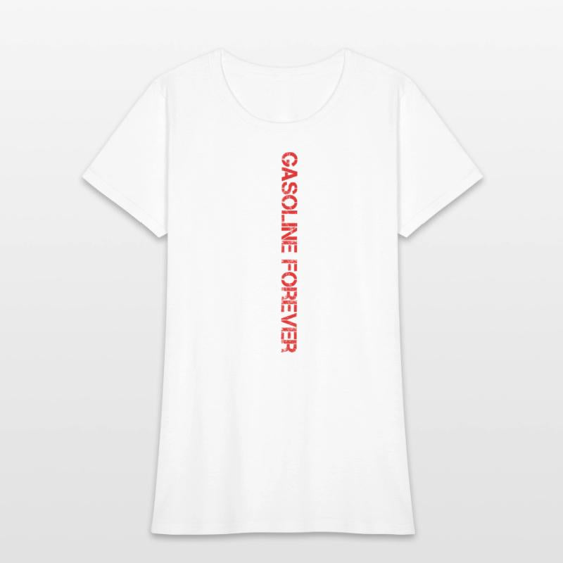 Gasoline Forever Us Flag Funny Fuel Gas Cars Mech