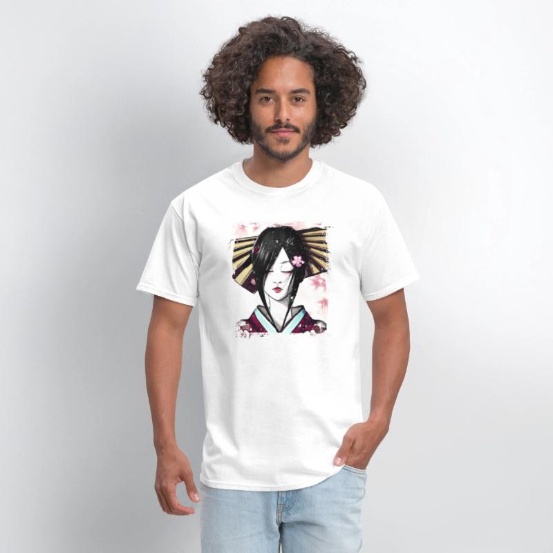 Geisha, traditional digital art, Japan