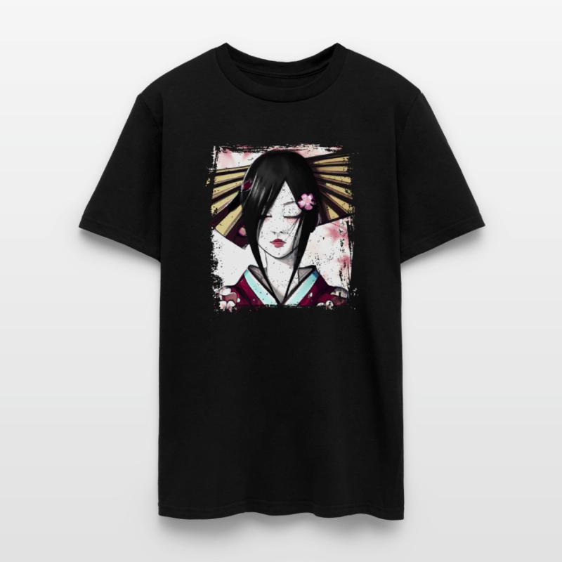 Geisha, traditional digital art, Japan