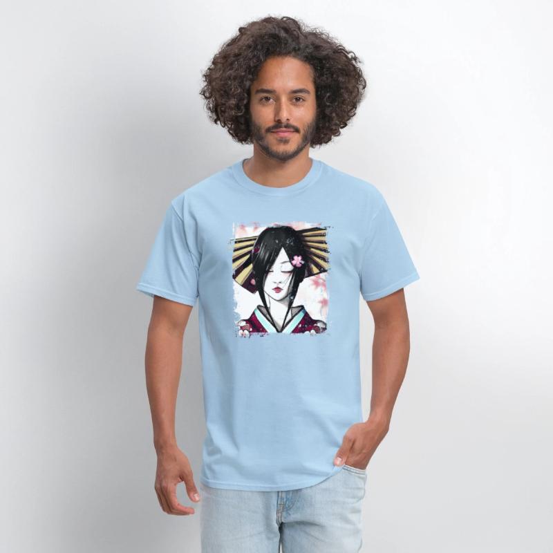 Geisha, traditional digital art, Japan