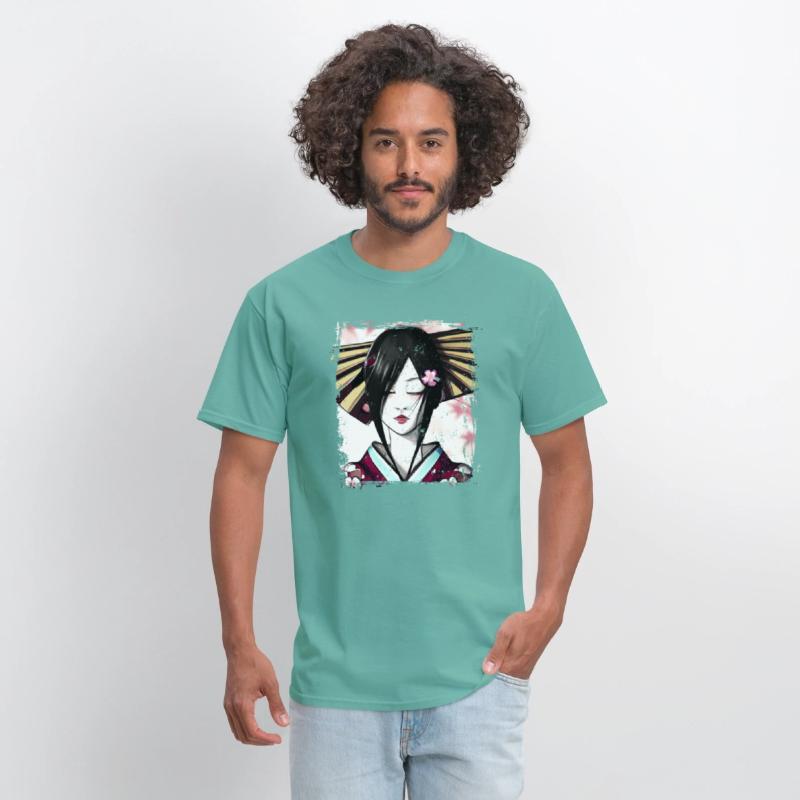 Geisha, traditional digital art, Japan