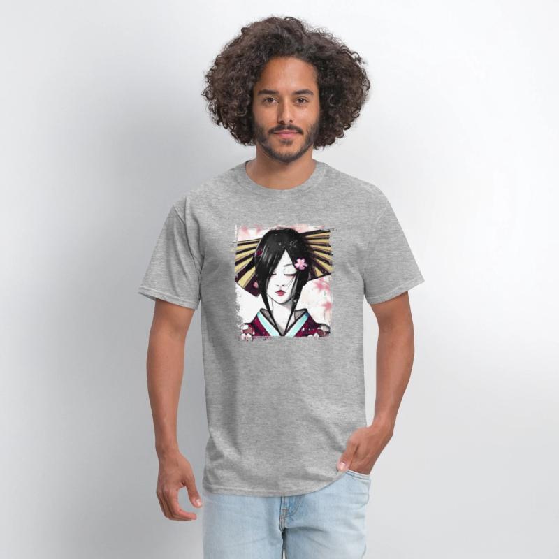 Geisha, traditional digital art, Japan