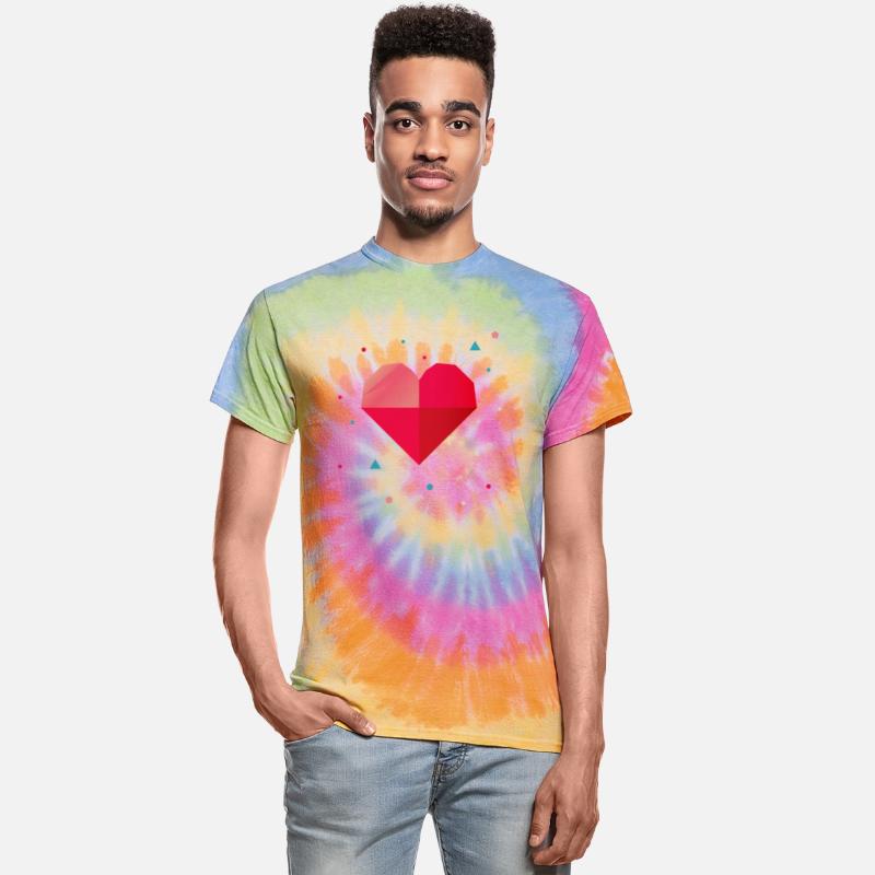 Geometric heart - modern & colorful design