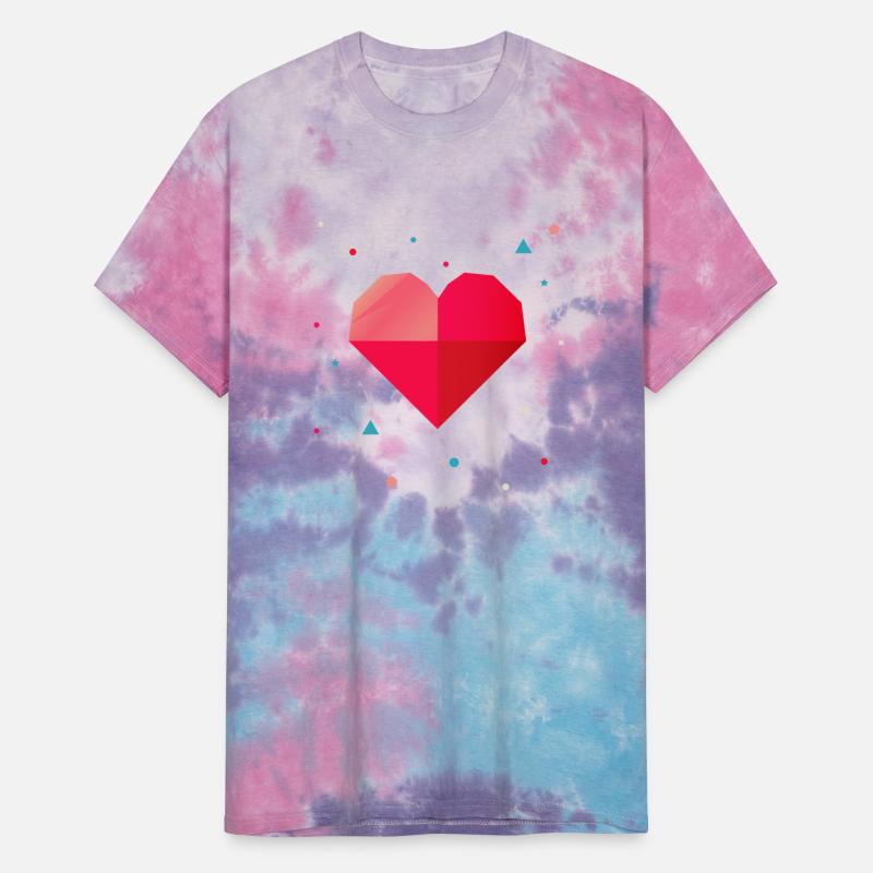 Geometric heart - modern & colorful design