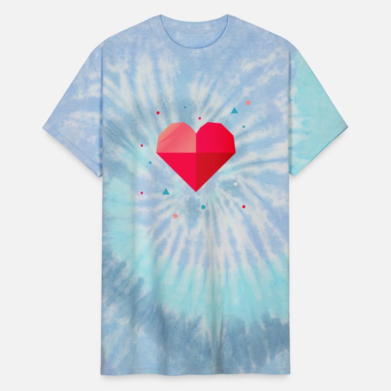 Geometric heart - modern & colorful design
