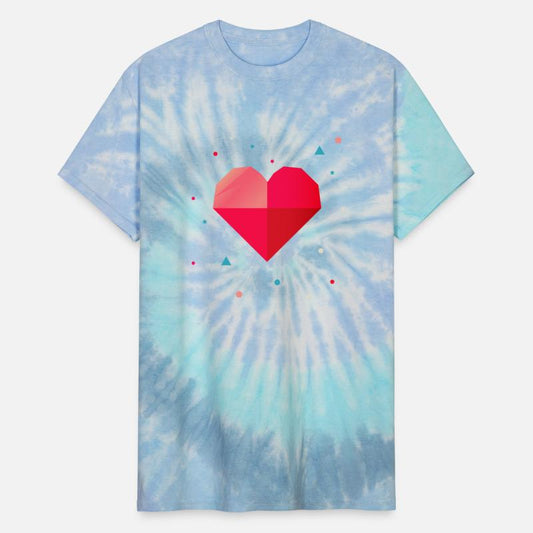 Geometric heart - modern & colorful design