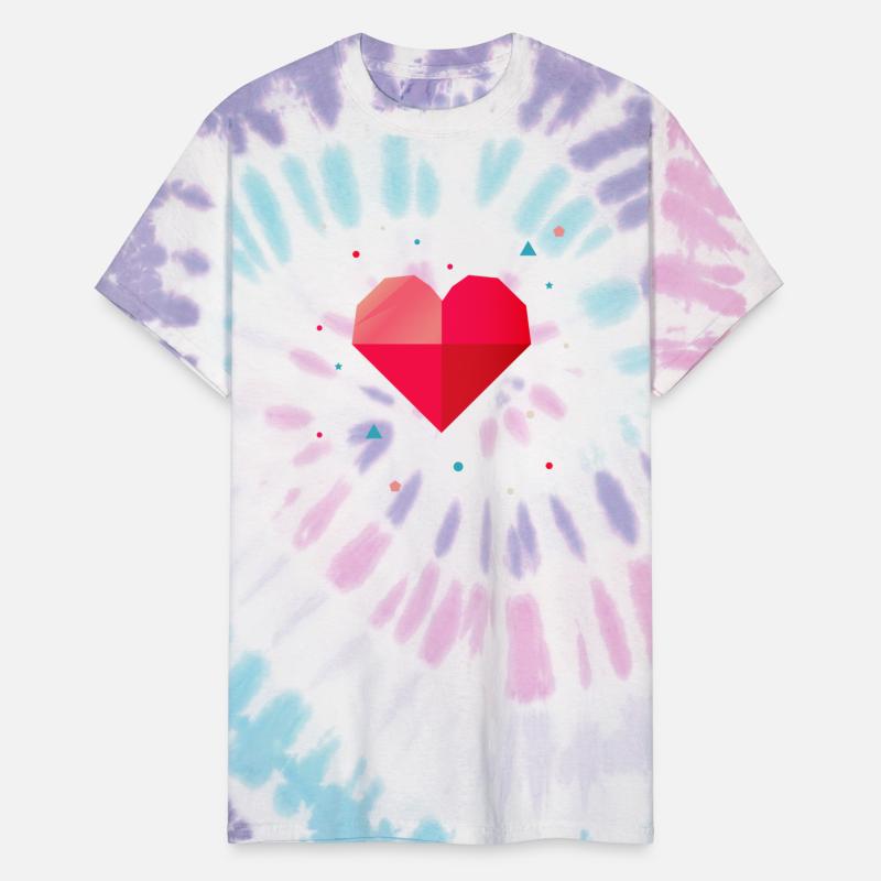 Geometric heart - modern & colorful design