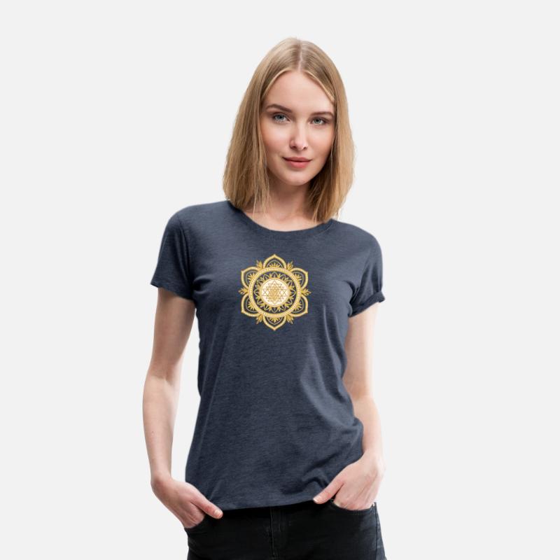 Golden Sacred Geometry Lotus Design