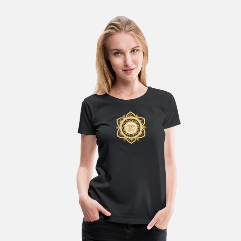 Golden Sacred Geometry Lotus Design