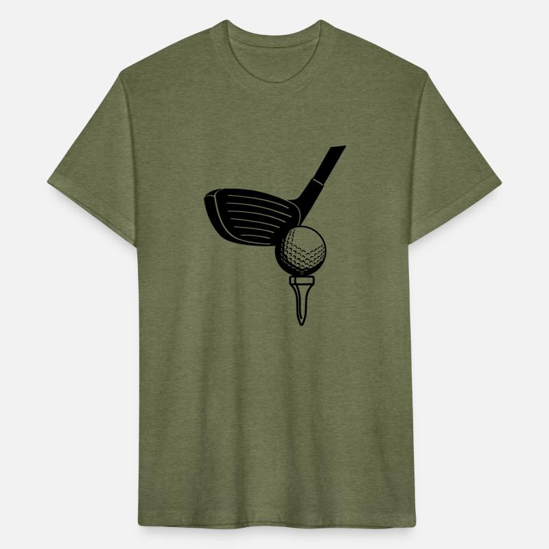 Golf bal en golf stick