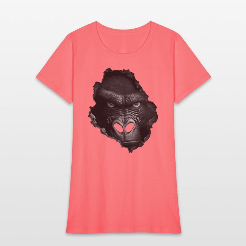 Gorilla Face Wall Animal Print Animal