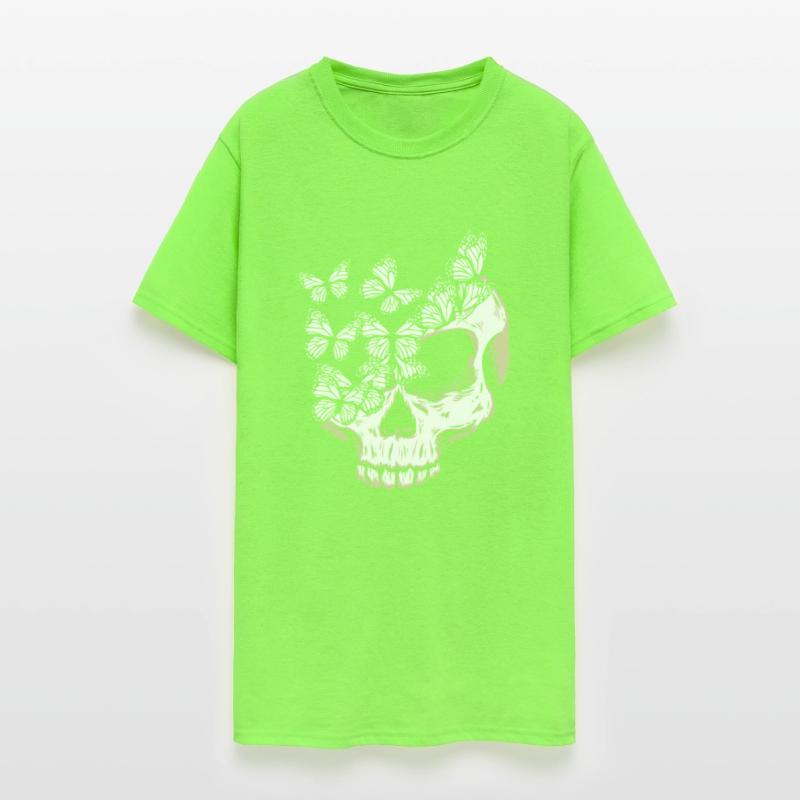 Gothic Butterfly Skull Bones Skeleton Death Grave