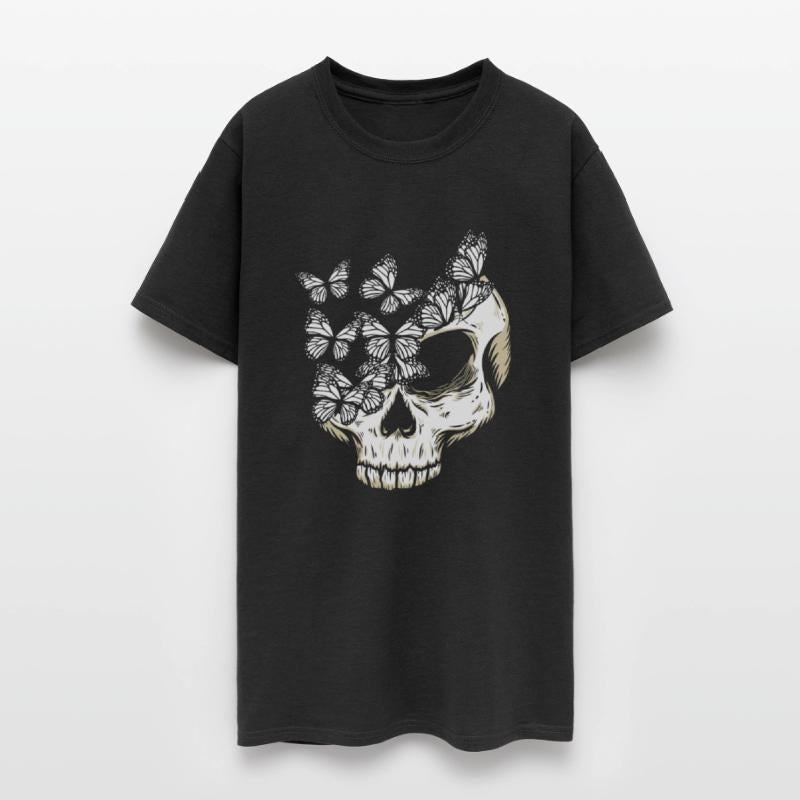 Gothic Butterfly Skull Bones Skeleton Death Grave