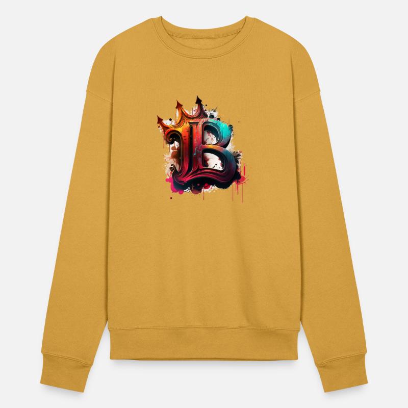 Graffiti Initial Letter "B" with 👑