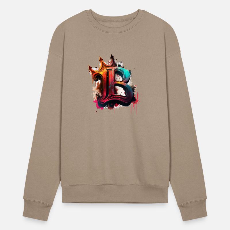 Graffiti Initial Letter "B" with 👑