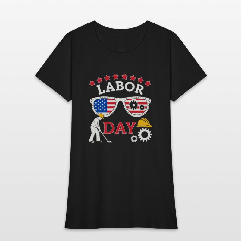 graphic t shirt design happy labor day