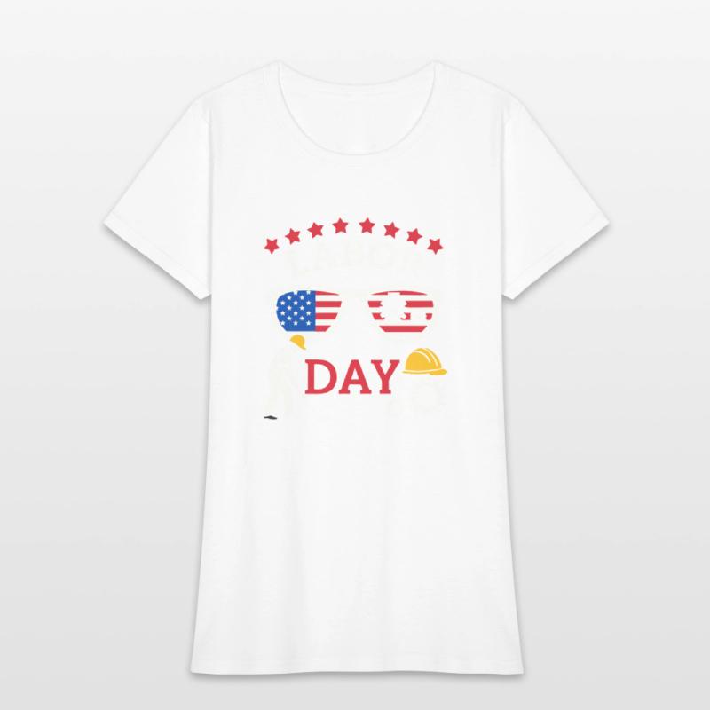 graphic t shirt design happy labor day
