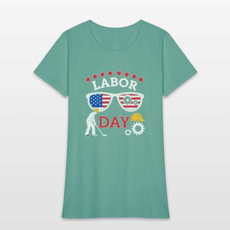 graphic t shirt design happy labor day