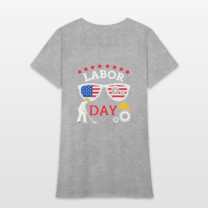 graphic t shirt design happy labor day