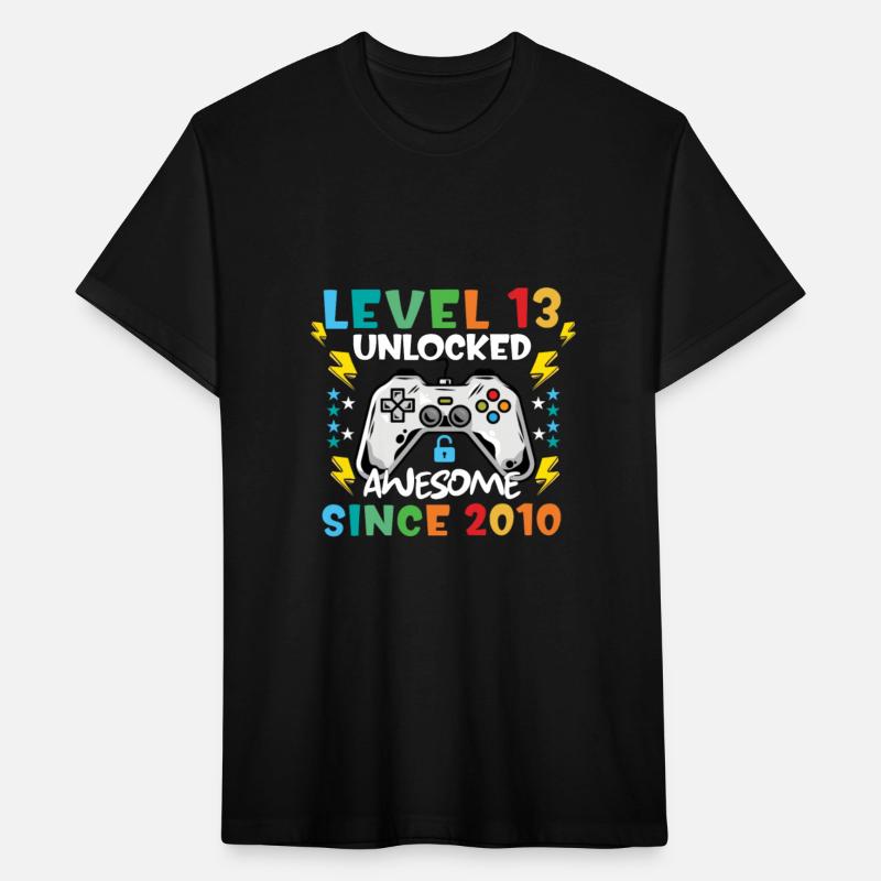 GRAPHIC TEES LEVEL 13 UNLOCKED AWESOME SINCE 2010
