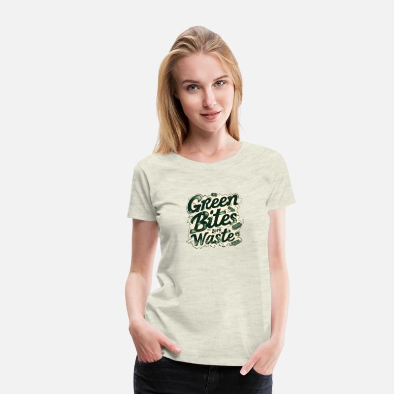 Green Bites Zero Waste Vintage Retro Typography