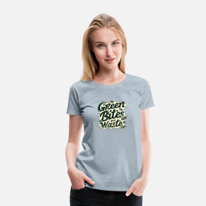 Green Bites Zero Waste Vintage Retro Typography