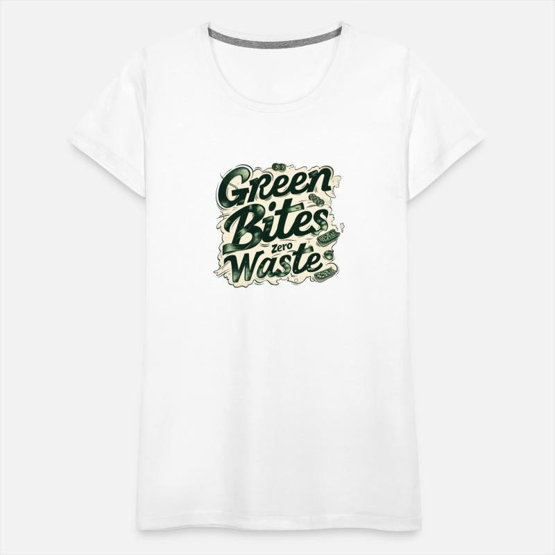 Green Bites Zero Waste Vintage Retro Typography