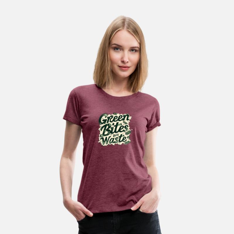 Green Bites Zero Waste Vintage Retro Typography