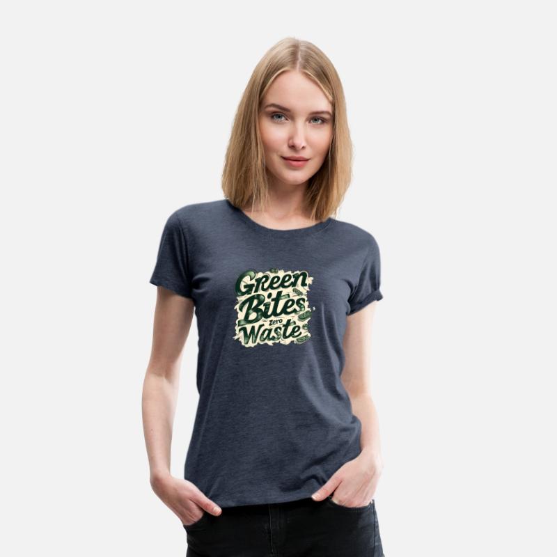 Green Bites Zero Waste Vintage Retro Typography