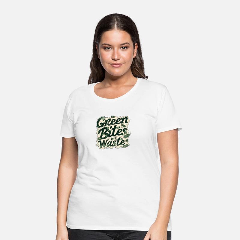 Green Bites Zero Waste Vintage Retro Typography