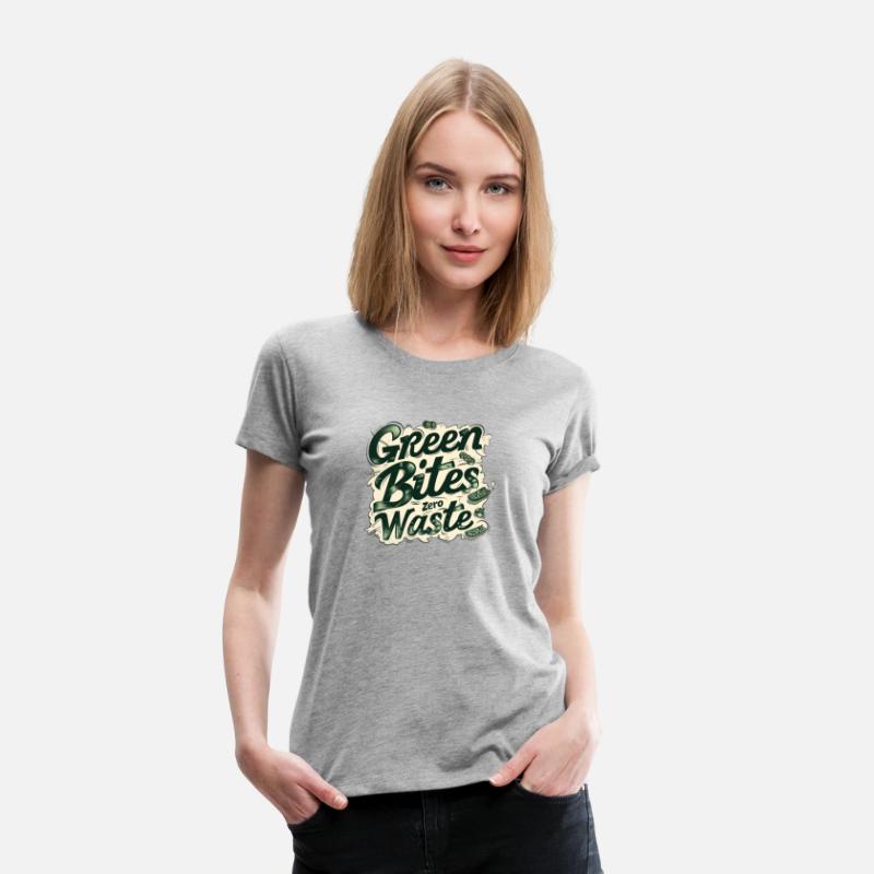 Green Bites Zero Waste Vintage Retro Typography