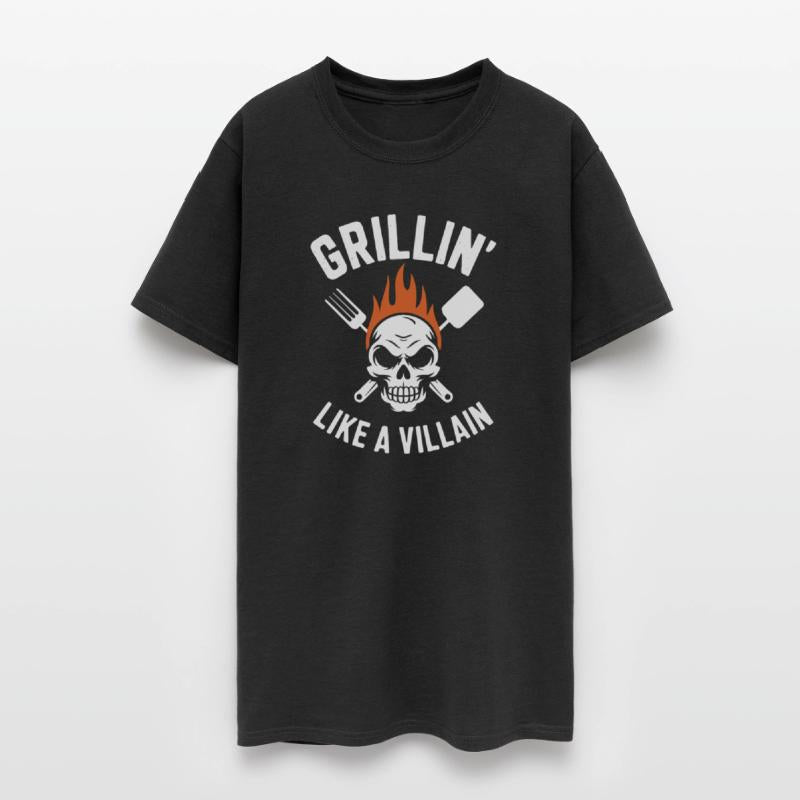 Grilling Villain Skull Tee