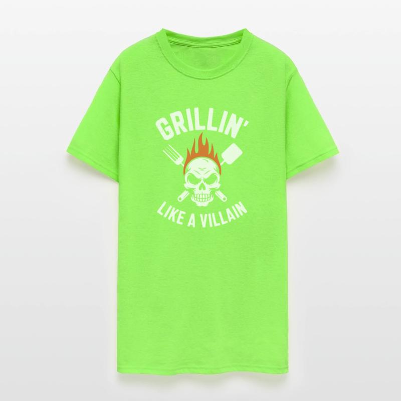Grilling Villain Skull Tee