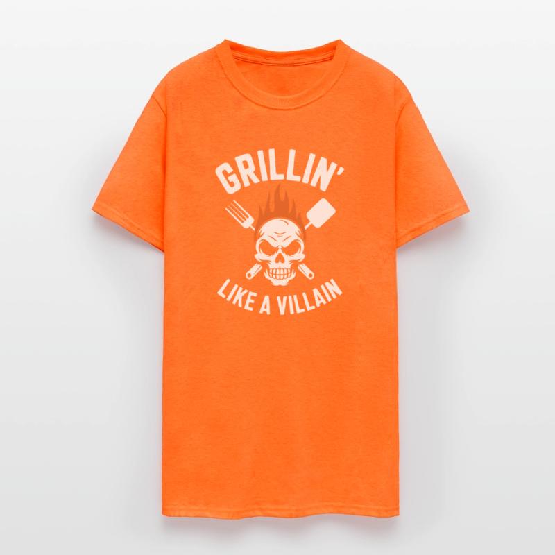 Grilling Villain Skull Tee