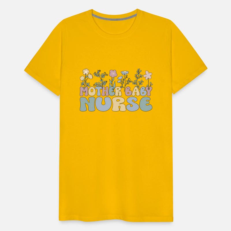 Groovy Mother Baby Nurse Flowers Postpartum Nurse